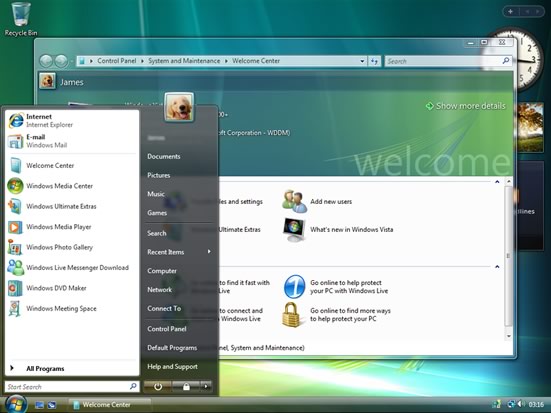 The Windows Vista Desktop